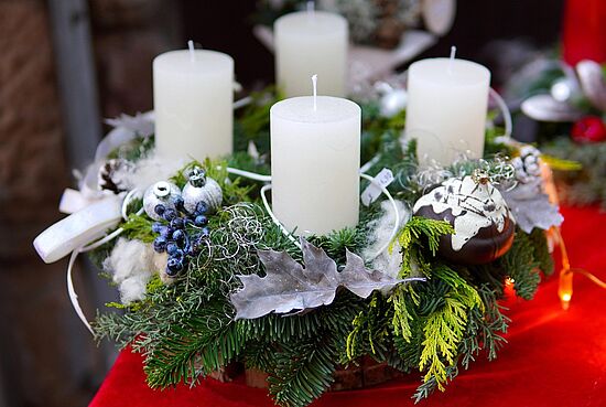 Adventskranz binden