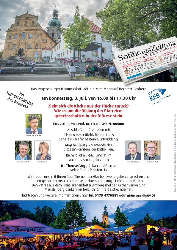 Nähere Infos zur Podiumsdiskussion am 03. Juli im Refektorium des Klosters 