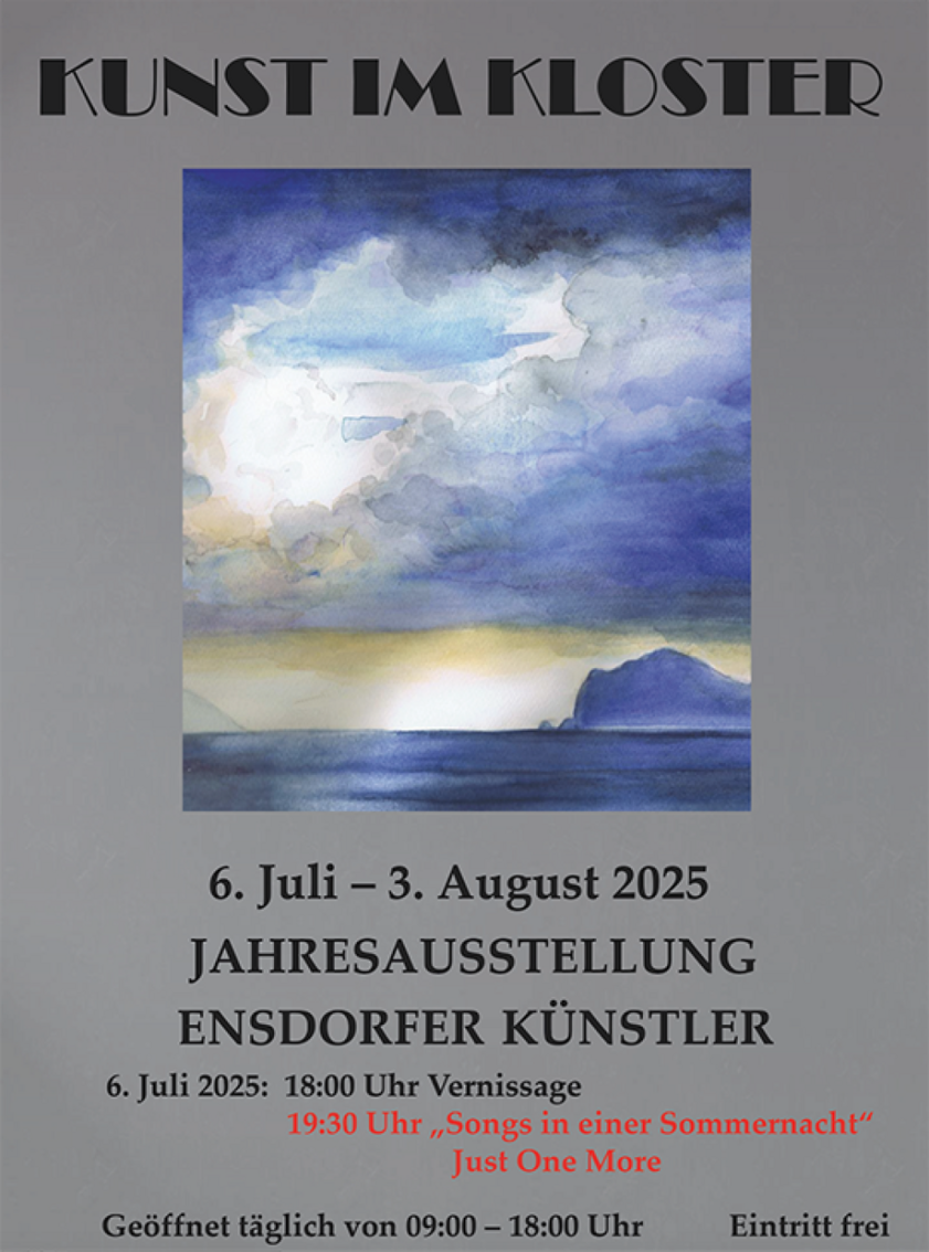 Plakat zur Ausstellung im Kloster Ensdorf