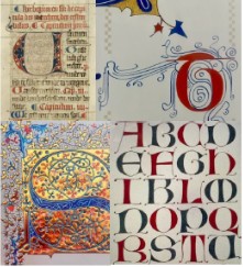 Kalligrafie - Lombarden als dekorative Schmuckbuchstaben